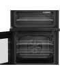 Beko EDC6731K 60cm Double Oven Electric Cooker with Vitroceramic Hob - Black