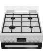 Blomberg GGRN655W  60cm Double Oven Gas Cooker with Gas Hob - White