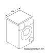 Bosch WNC254ARGB 10.5kg/6kg 1400 Spin Washer Dryer Graphite