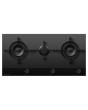 Fisher & Paykel 90cm Black Glass Gas Hob with 3 Burners
