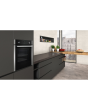 Neff B1ACE4HN0B 59.4cm Built In Electric CircoTherm Single Oven - BLACK/STEEL