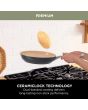 Ninja CW95000UK Ceramic Coated Cookware 5-Piece Set - Apricot & Grey