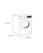 Sensis WMF01914AW 9kg 1400 Spin Washing Machine - White