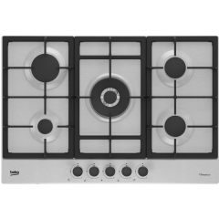 Beko HIAW75225SXE 75cm Gas Hob with Front Controls