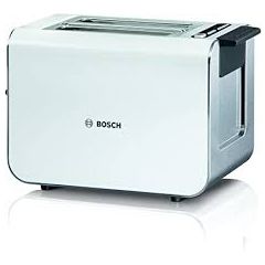 Bosch TAT8611GB  Toaster with quartz glass heating system, digital toast setting, intelligent operation. White finish
