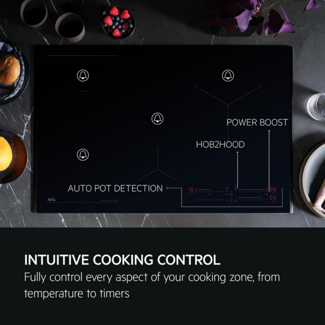 AEG SI84IB1BFB 78cm Induction Hob Black