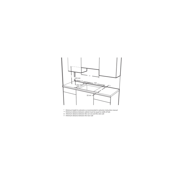 Beko CIHYG32SXE 75cm Gas Hob - Stainless Steel