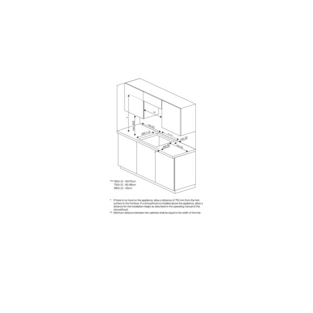 Blomberg MIN74387NP 59cm Induction Hob - Black