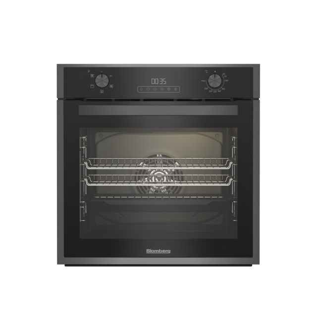 Blomberg ROEN9202DX 59.4cm Built In Electric Single Oven - Dark Steel