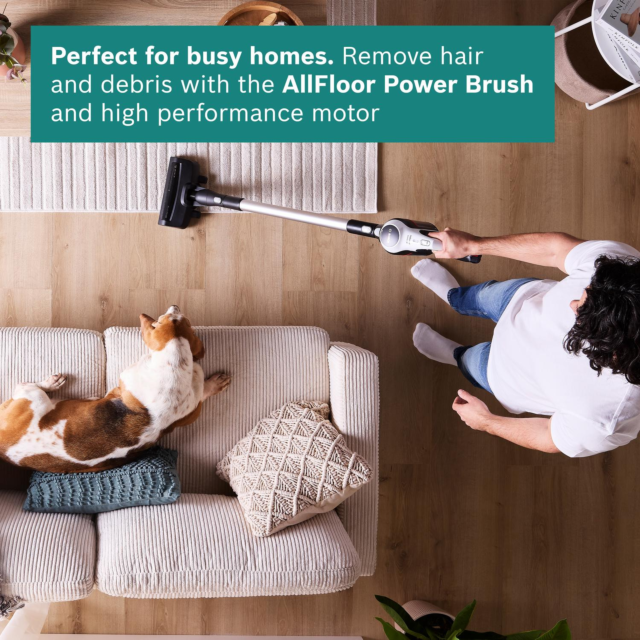 Bosch BCS612GB Unlimited Serie 6 ProHome Cordless Vacuum Cleaner - White - 30 Minute Run Time