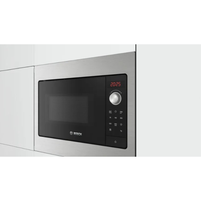 Bosch BFL523MS3B 20 Litres Built In Microwave Oven - Stainless Steel