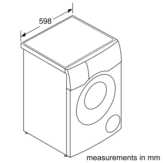 Bosch WNC254ARGB 10.5kg/6kg 1400 Spin Washer Dryer Graphite