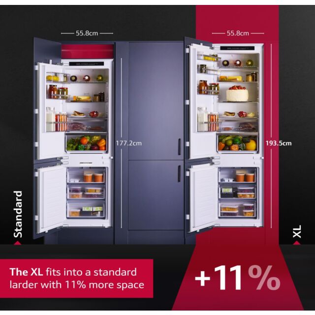 KI7962FD0G, Built-in fridge-freezer with freezer at bottom