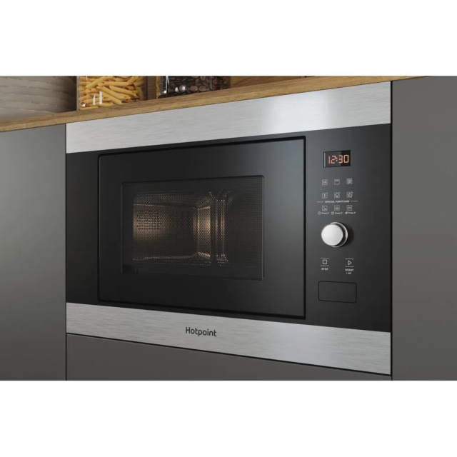 Hotpoint MF25GIXH Built-In Compact Microwave Oven