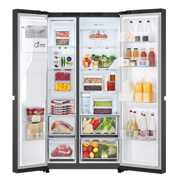 LG GSLC40EPPE 91.3cm 50/50 Total No Frost American Fridge Freezer - Matte Black