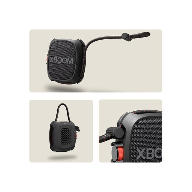 LG Go XG2 Portable Bluetooth Speaker Black