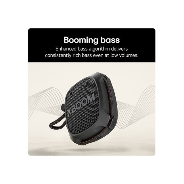 LG Go XG2 Portable Bluetooth Speaker Black