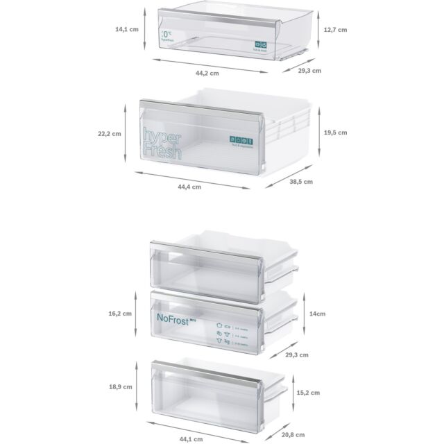 KI86NVSE0G, Built-in fridge-freezer with freezer at bottom