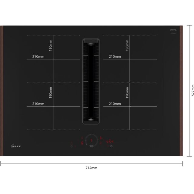 V57YHQ4C0, Induction hob with integrated ventilation system