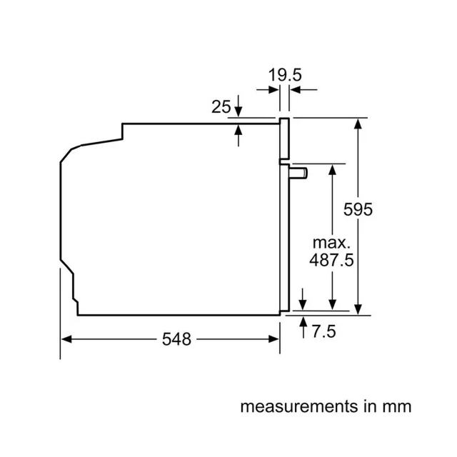 Neff Built-in Single Oven B1DCC0AK3B 59.4cm Model