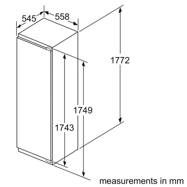 Neff GI7815CE0G Built-In Tall Freezer