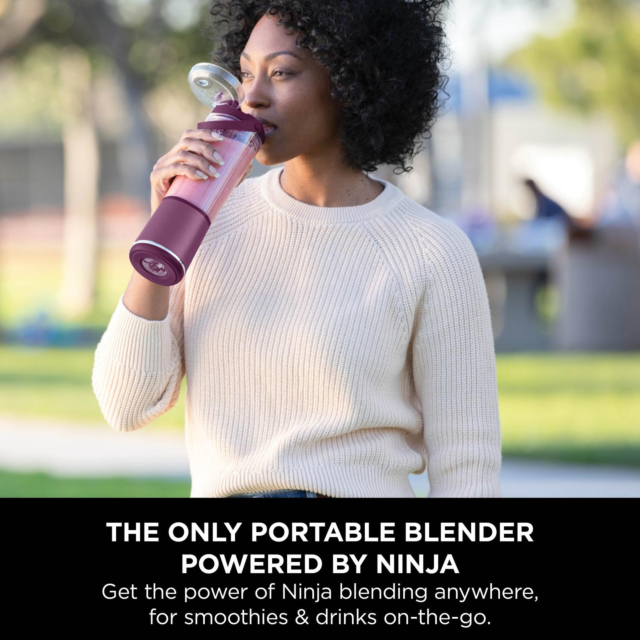 Ninja BC151UKPR Cordless Portable Blender with USB-C