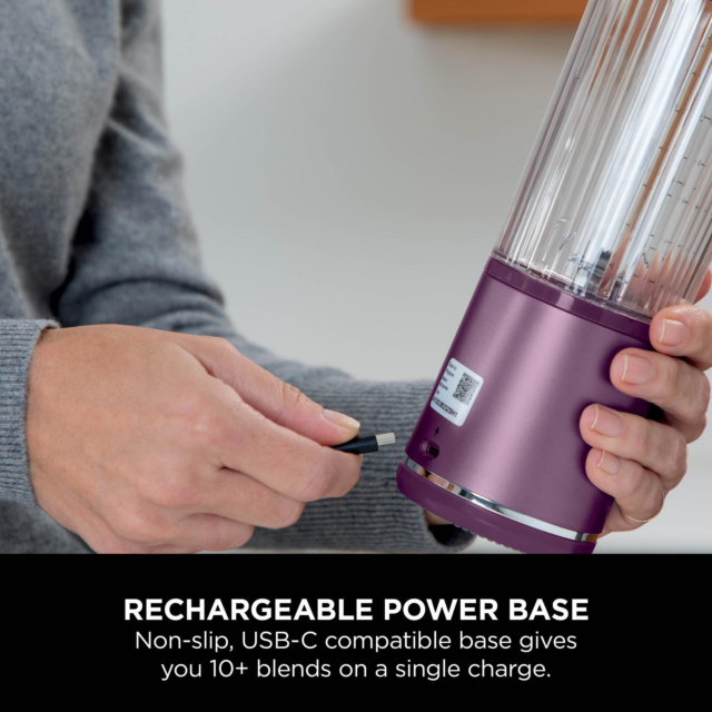 Ninja BC151UKPR Cordless Portable Blender with USB-C