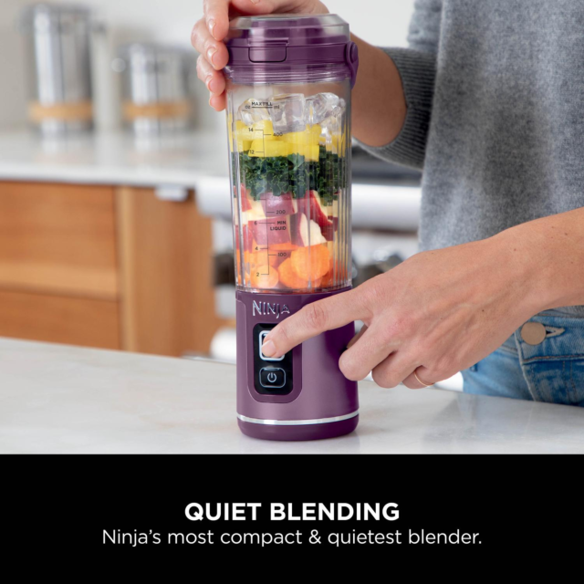 Ninja BC151UKPR Cordless Portable Blender with USB-C