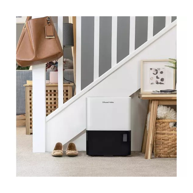 Russell Hobbs RHDH1001 10L Dehumidifier - White & Black