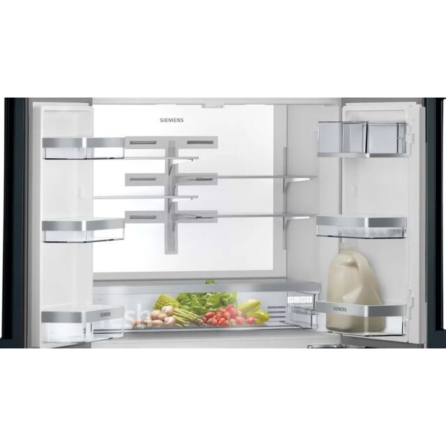 Siemens KF96RSBEA French GlassDoor American Style Fridge Freezer