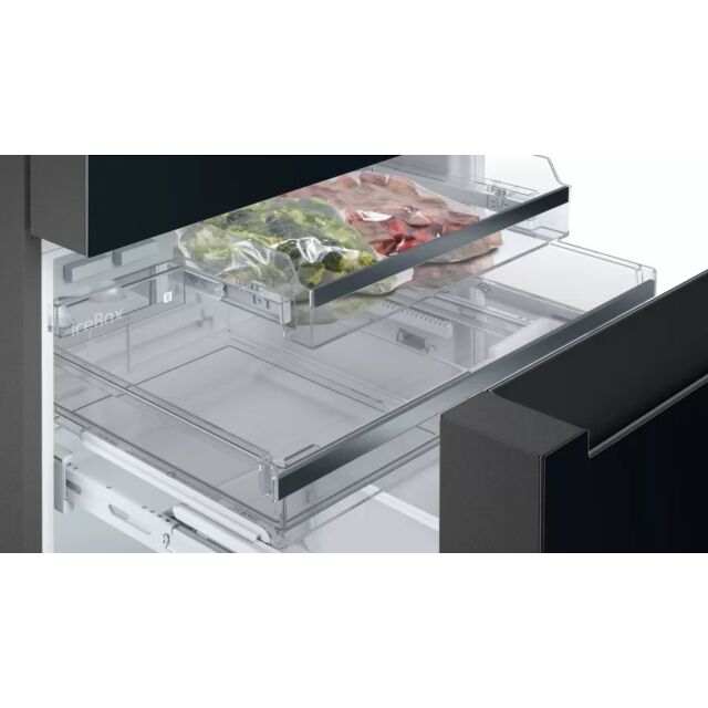 Siemens KF96RSBEA French GlassDoor American Style Fridge Freezer