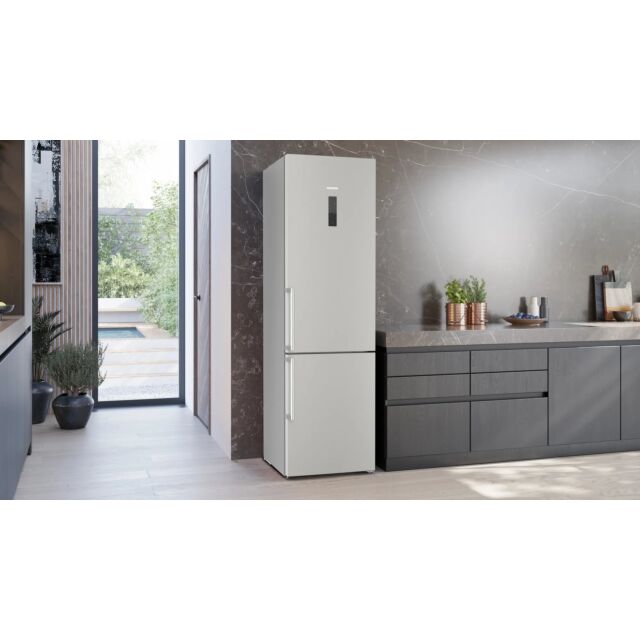 Siemens KG39N7ICTG 60 cm 70/30 Frost Free Fridge Freezer - Stainless Steel