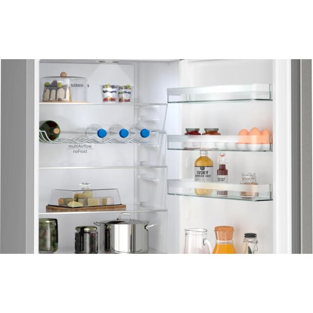 Siemens KG39N7ICTG 60 cm 70/30 Frost Free Fridge Freezer - Stainless Steel