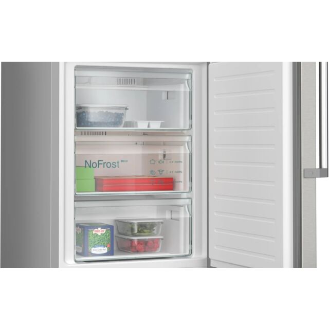 Siemens KG39N7ICTG 60 cm 70/30 Frost Free Fridge Freezer - Stainless Steel