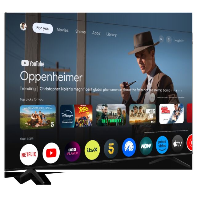 TCL 65P7K-UK 65inch 4K QLED Direct LED HDR Google TV