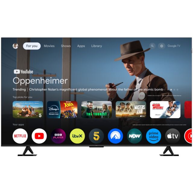 TCL 65P7K-UK 65inch 4K QLED Direct LED HDR Google TV