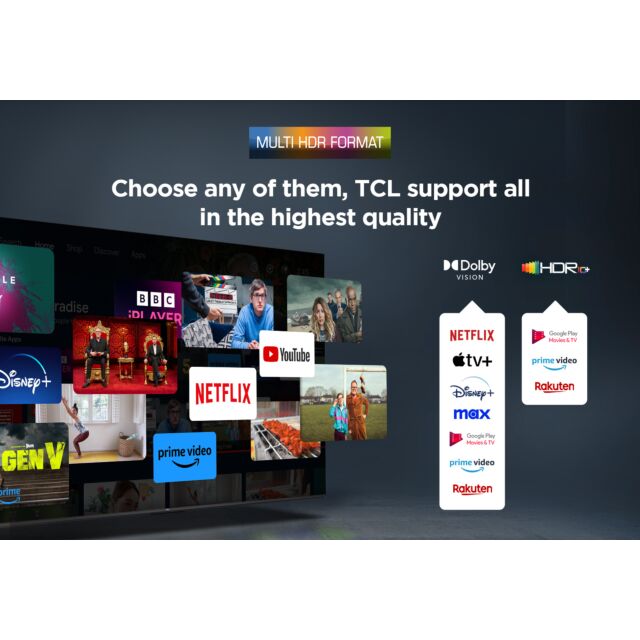 TCL 65P7K-UK 65inch 4K QLED Direct LED HDR Google TV