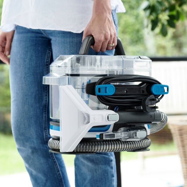 Vax CDSW-MPXPKIT SpotWash Home Duo Carpet Washer with extra 1.5L Spot Wash Antibacterial Solution â€“ Blue