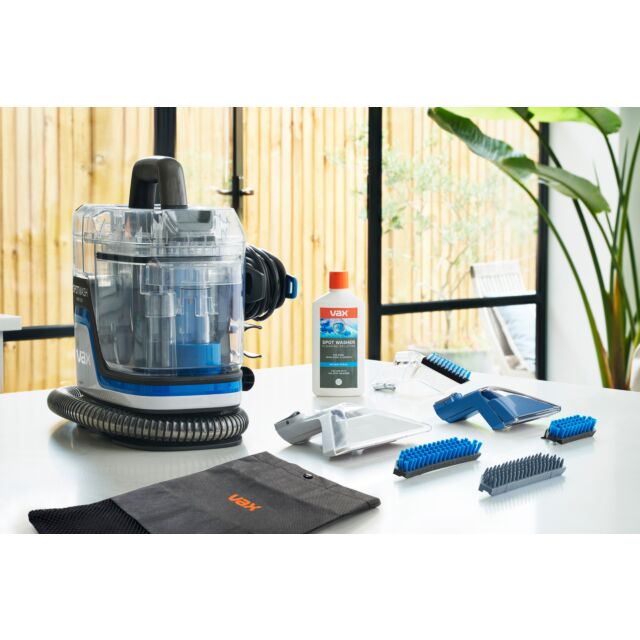 Vax CDSW-MPXPKIT SpotWash Home Duo Carpet Washer with extra 1.5L Spot Wash Antibacterial Solution â€“ Blue
